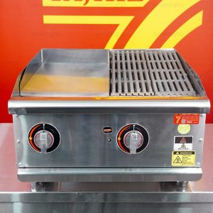 گریل 60 سانت ترکیبی ( 30 سانت ذغالی - 30 سانت روغنی "تخت")